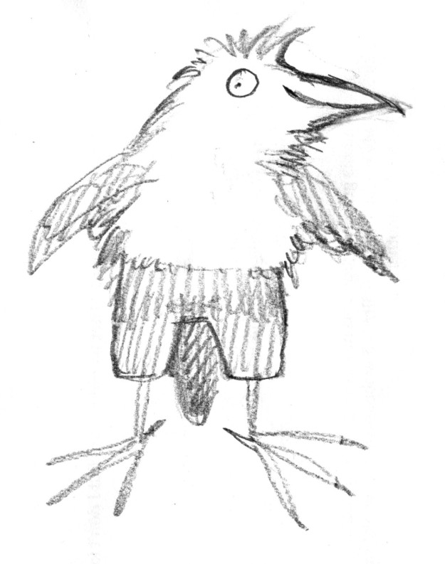 Galumphing bird doodle 3 judywatsonart lores